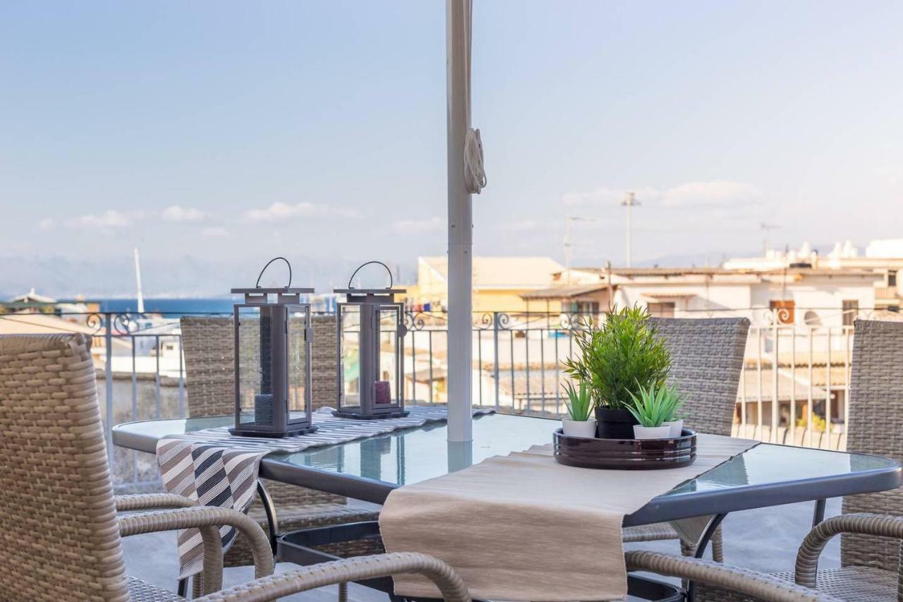 Mantouki Spacious Maisonette - Roof Top View Of Corfu Port מראה חיצוני תמונה